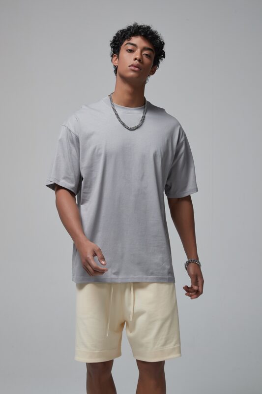 루즈핏 반팔티 190g 8801 아스팔트 그레이