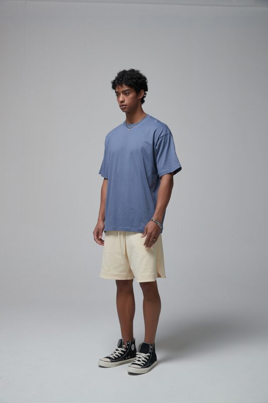 루즈핏 반팔티 190g 8801 그레이 블루