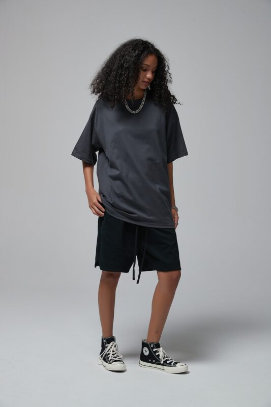 루즈핏 반팔티 190g 8801 아스팔트 그레이