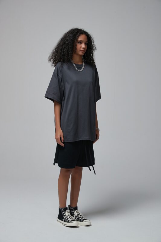 루즈핏 반팔티 190g 8801 아스팔트 그레이