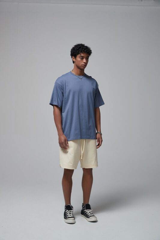 루즈핏 반팔티 190g 8801 그레이 블루