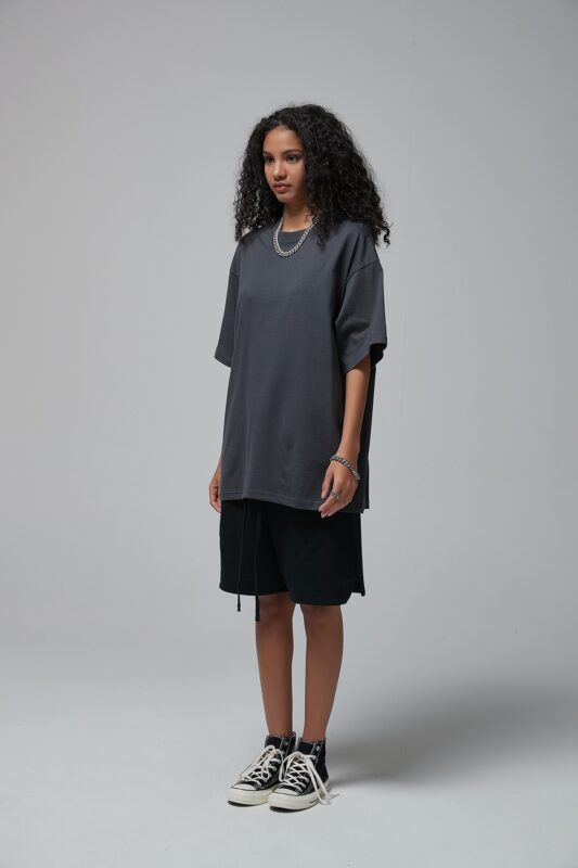 루즈핏 반팔티 190g 8801 아스팔트 그레이