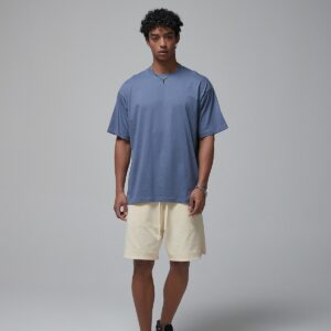 루즈핏 반팔티 190g 8801 그레이 블루