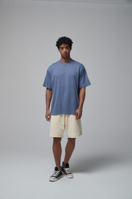 루즈핏 반팔티 190g 8801 그레이 블루