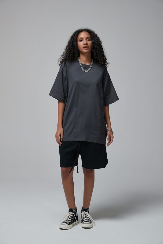 루즈핏 반팔티 190g 8801 아스팔트 그레이