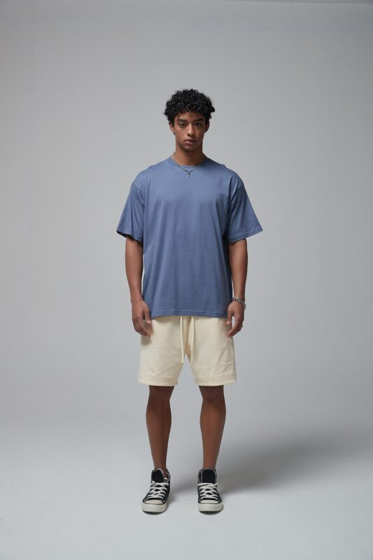 루즈핏 반팔티 190g 8801 그레이 블루