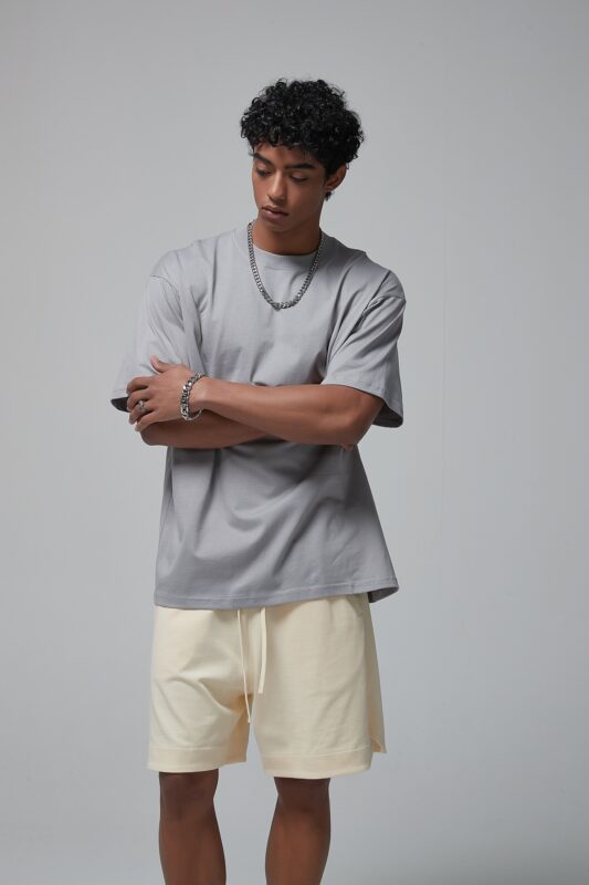 루즈핏 반팔티 190g 8801 아스팔트 그레이