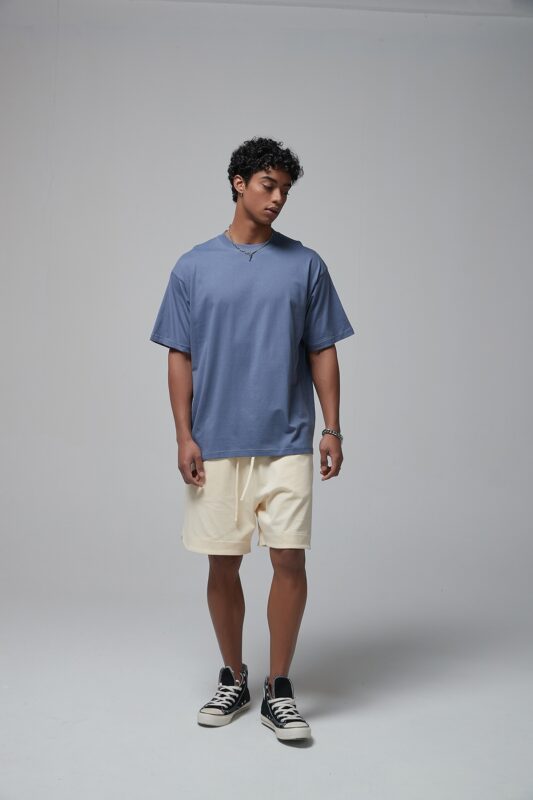 루즈핏 반팔티 190g 8801 그레이 블루