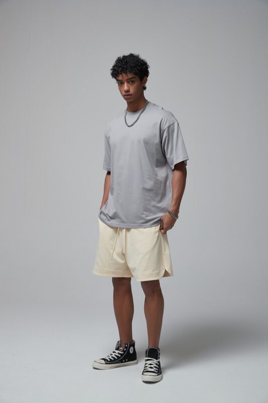 루즈핏 반팔티 190g 8801 아스팔트 그레이