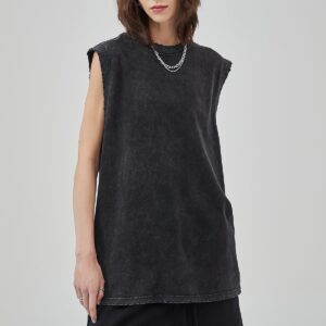 빈티지 워싱 슬리브리스 712 275g 블랙