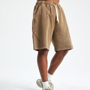 빈티지 워싱 반바지 7650 430g 브라운