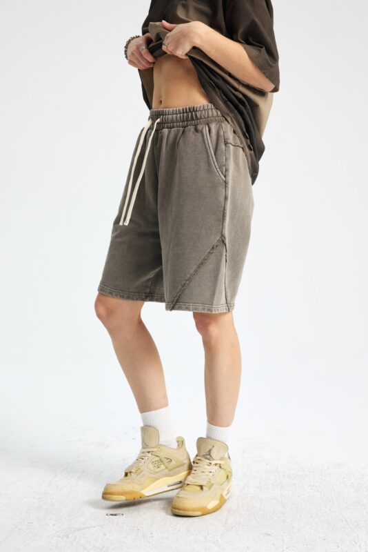 빈티지 워싱 반바지 7650 430g 그레이 그린