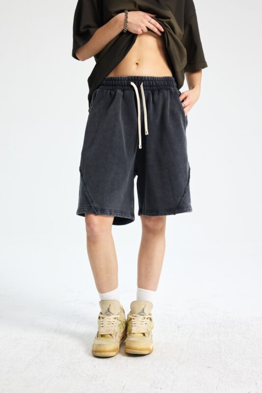 빈티지 워싱 반바지 7650 430g 블랙