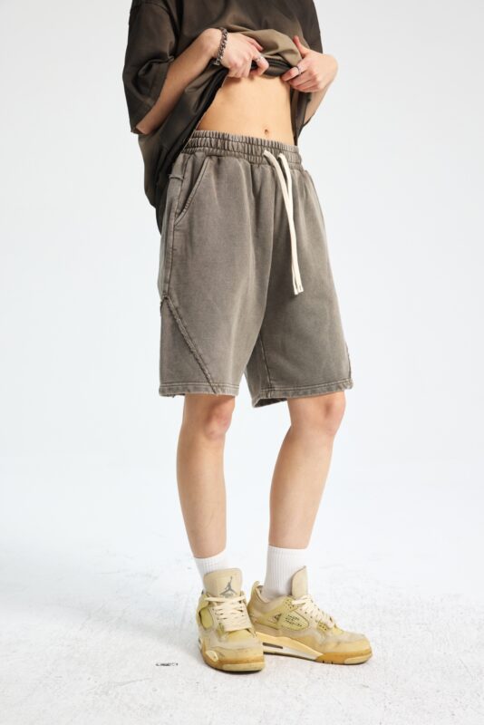 빈티지 워싱 반바지 7650 430g 그레이 그린