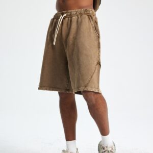 빈티지 워싱 반바지 7650 430g 브라운