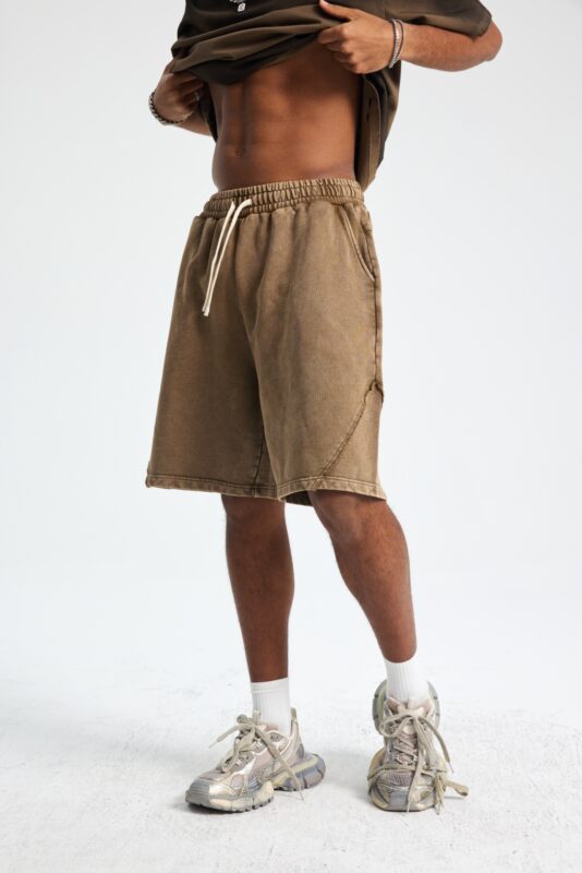 빈티지 워싱 반바지 7650 430g 브라운