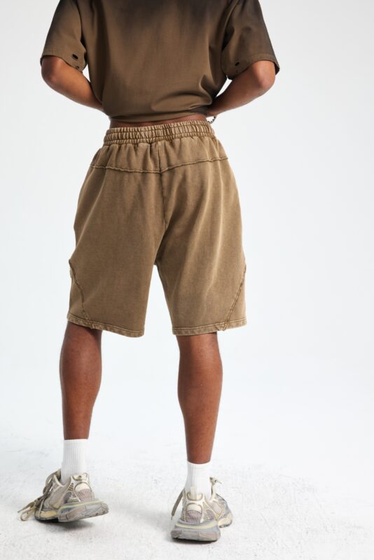 빈티지 워싱 반바지 7650 430g 브라운