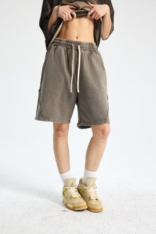 빈티지 워싱 반바지 7650 430g 그레이 그린