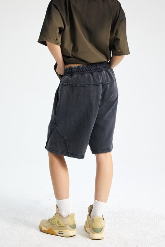 빈티지 워싱 반바지 7650 430g 블랙