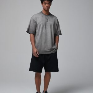 워싱 빈티지 루즈핏 반팔티 250g AR021 그레이