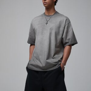 워싱 빈티지 루즈핏 반팔티 250g AR021 그레이