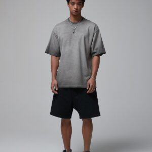 워싱 빈티지 루즈핏 반팔티 250g AR021 그레이