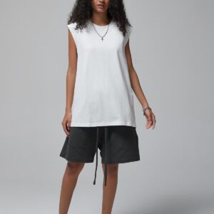 머슬핏 민소매 슬리브리스 190g 717 화이트