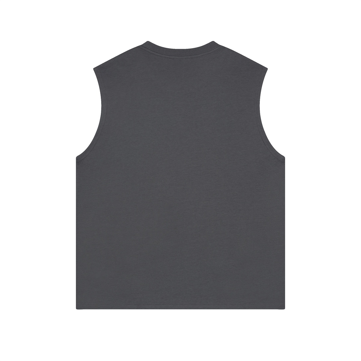 머슬핏 민소매 슬리브리스 190g 717 차콜 그레이