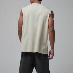 머슬핏 민소매 슬리브리스 190g 717 살구