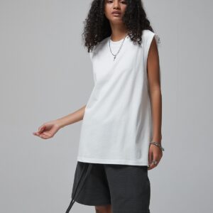 머슬핏 민소매 슬리브리스 190g 717 화이트