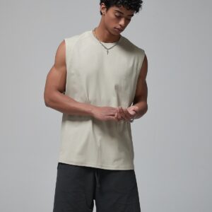 머슬핏 민소매 슬리브리스 190g 717 살구