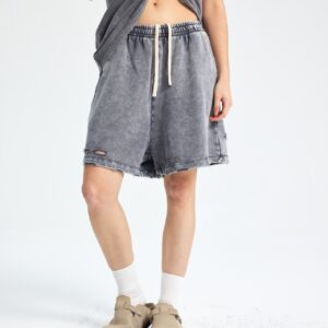 빈티지 워싱 반바지 7690 430g 그레이