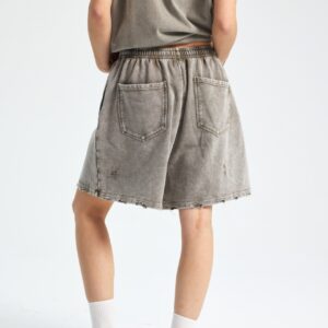 빈티지 워싱 반바지 7690 430g 그레이그린