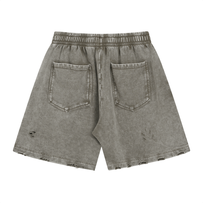 빈티지 워싱 반바지 7690 430g 그레이그린