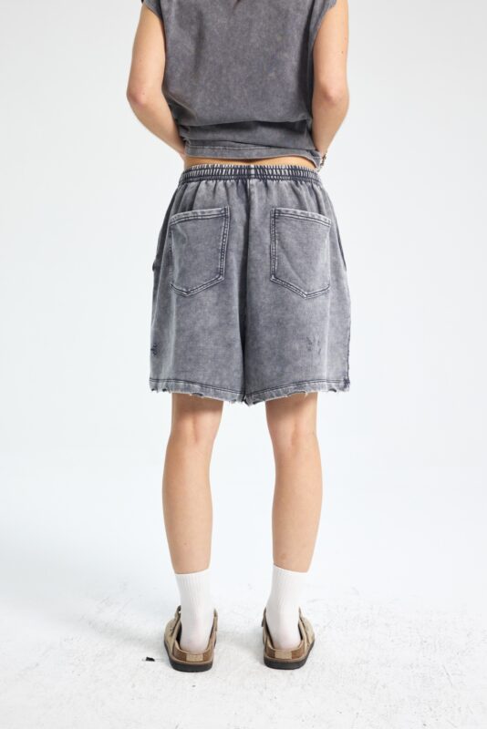 빈티지 워싱 반바지 7690 430g 그레이