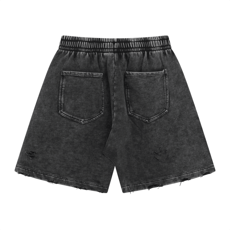 빈티지 워싱 반바지 7690 400g 블랙
