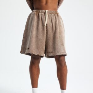 빈티지 워싱 반바지 7690 400g 브라운