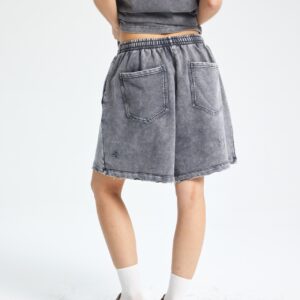 빈티지 워싱 반바지 7690 430g 그레이