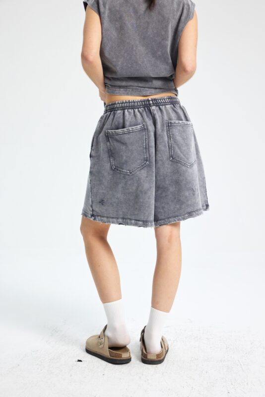 빈티지 워싱 반바지 7690 430g 그레이