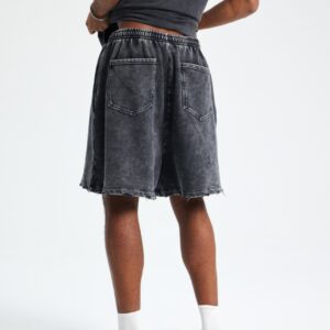 빈티지 워싱 반바지 7690 400g 블랙