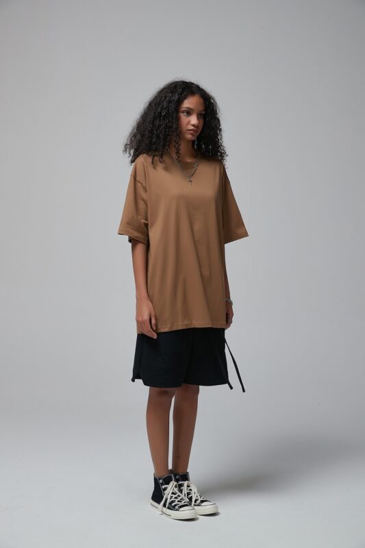 루즈핏 반팔티 190g 8801 브라운