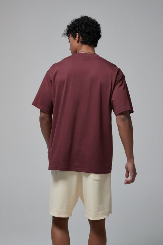 루즈핏 반팔티 190g 8801 와인