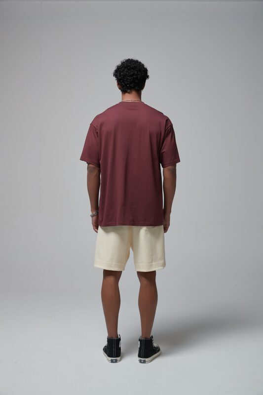 루즈핏 반팔티 190g 8801 와인