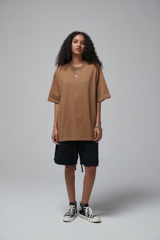 루즈핏 반팔티 190g 8801 브라운