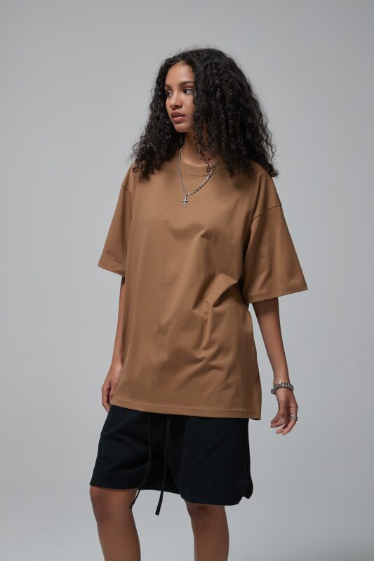 루즈핏 반팔티 190g 8801 브라운