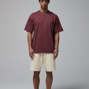 루즈핏 반팔티 190g 8801 와인