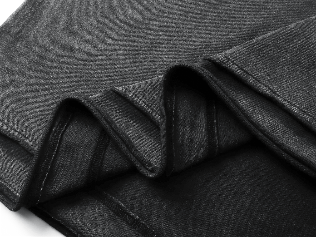 바틱 워시드 루즈핏 반팔 티셔츠 275g AR062 바틱 블랙