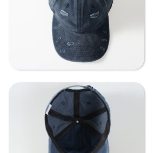 워싱 야구모자 볼캡 M01 그레이블루