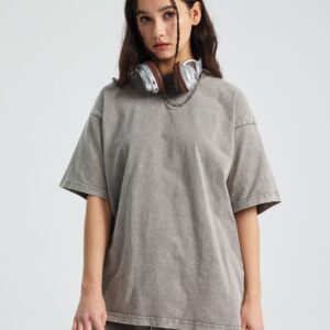 워싱 루즈핏 반팔티 250g 8808 그레이